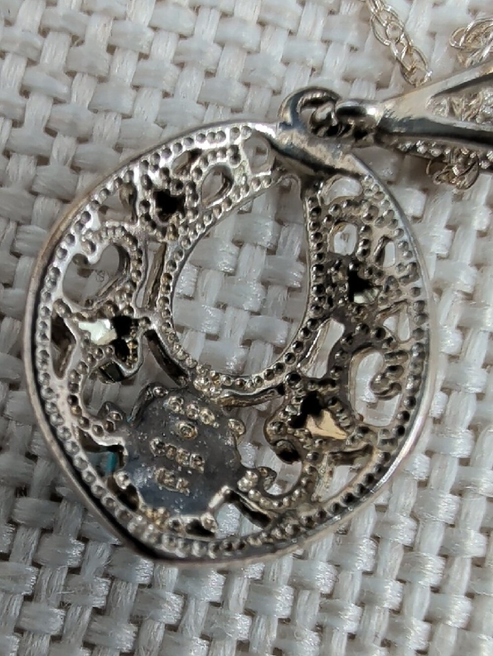 Coleman Black Hills Gold 12K Sterling Turquoise Pendant Necklace 16" w/ COA - Picture 5 of 17